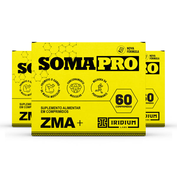 Kit 3x Soma Pro ZMA Pré Hormonal - 3 caixas c/ 60 comps cada