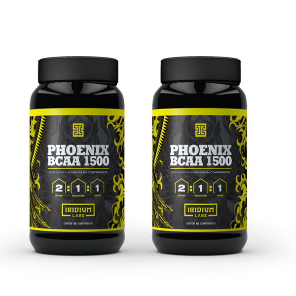 Kit 2x BCAA Phoenix 1500 2:1:1 - 90 comprimidos - Iridium Labs