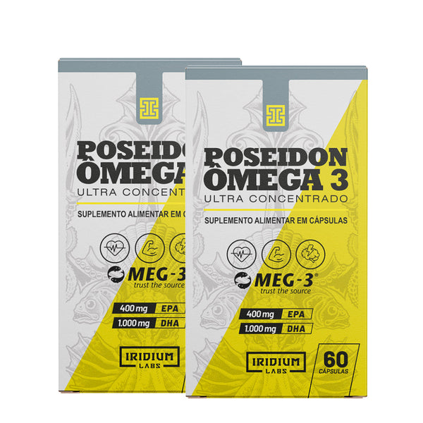 Kit 2x Poseidon Ômega 3 Ultra Concentrado - 2 caixas c/ 60 cáps cada