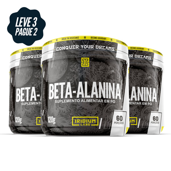 Kit 3x Beta Alanina - 120g Iridium Labs
