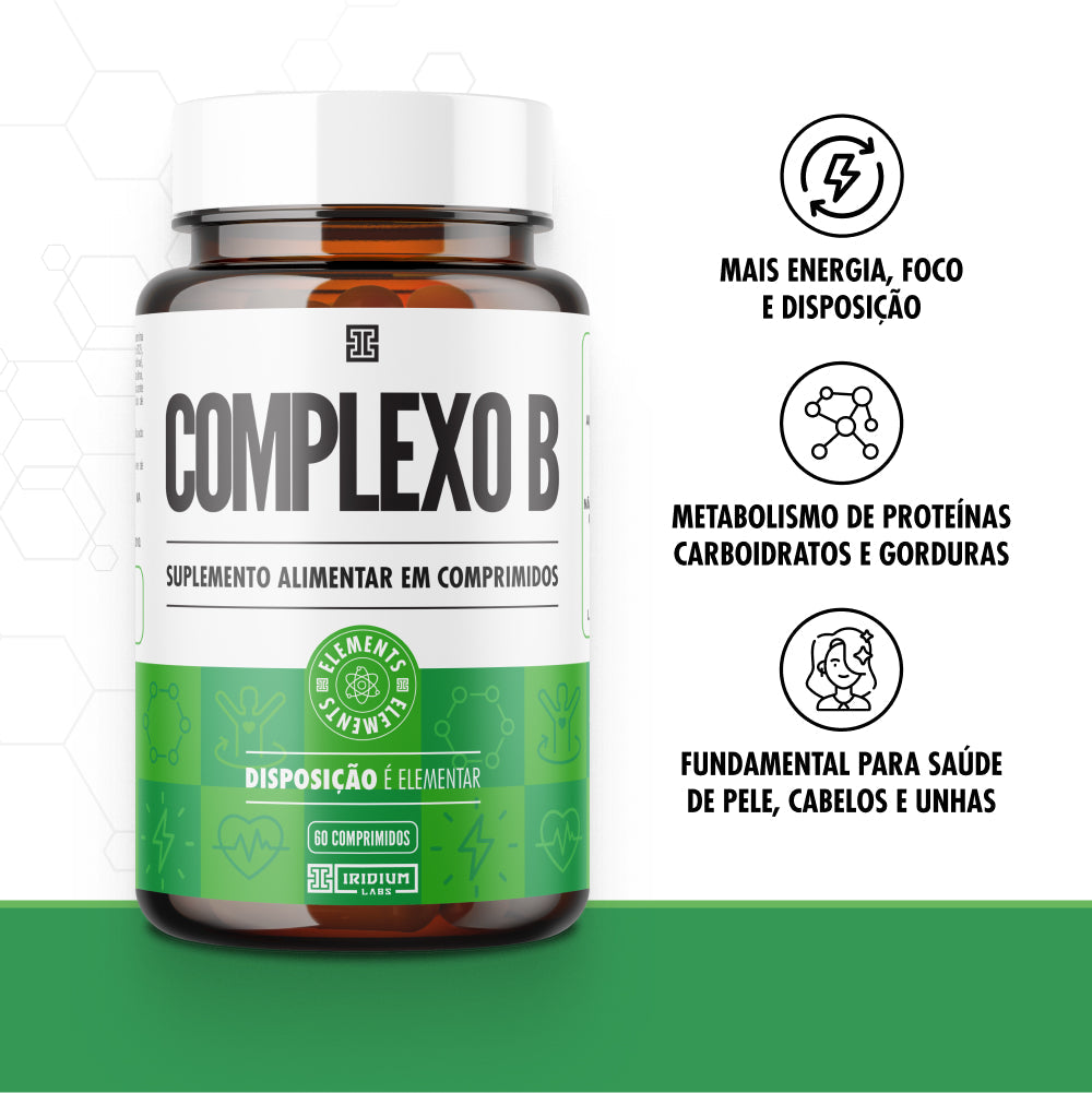 COMPLEX b 4枚 Kit 3x Complexo B - 3 Caixas c/ 60 comps cada – Iridium Labs