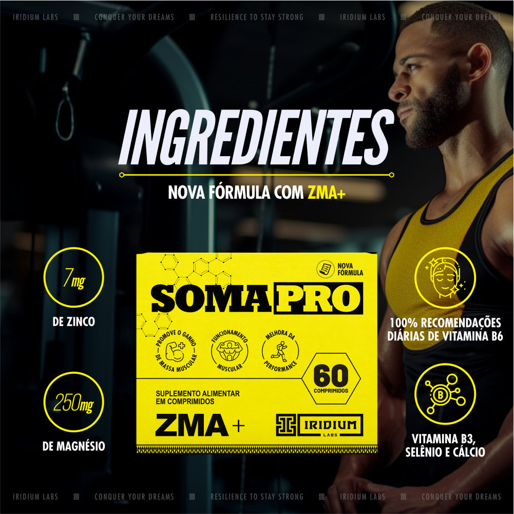 Kit 2x Soma Pro 60 comps - ZMA Pré Hormonal – Iridium Labs