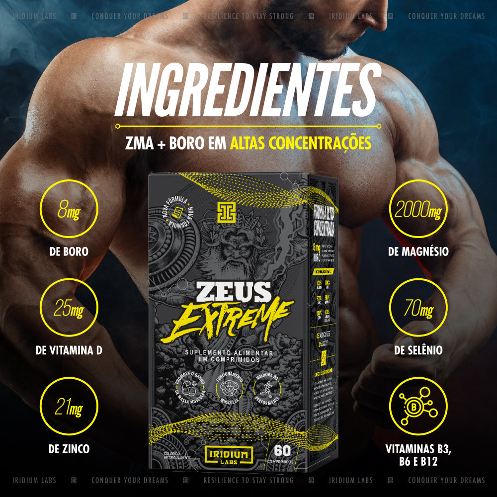Kit 2x Zeus Extreme Pré-hormonal - 2 caixas c/ 60 comps cada