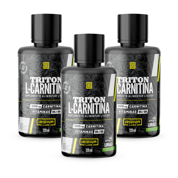 Kit 3x Triton L-Carnitina - 3 unidades c/ 320ml cada