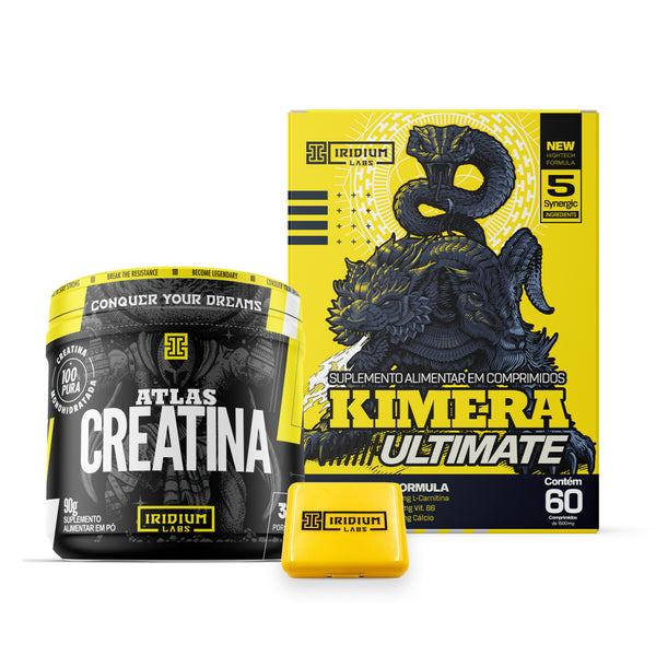 Combo Kimera Ultimate + Creatina 90g + Porta Cáps