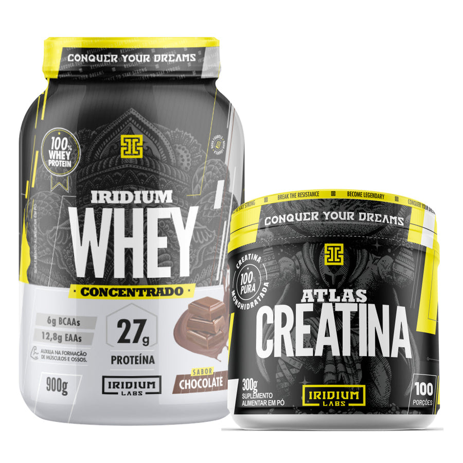 Kit Whey Protein Concentrado + Creatina Atlas