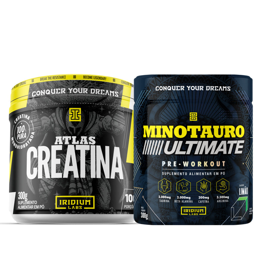 Kit Minotauro Ultimate + Creatina Atlas