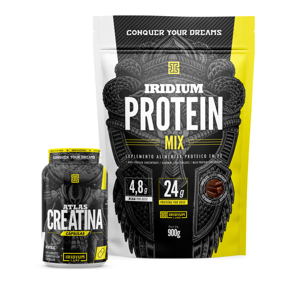 Combo Whey Protein Mix + Atlas Creatina 60 Cáps
