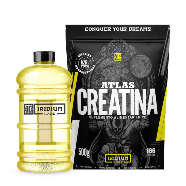 Atlas Creatina 500g + Galão 2,2L - Iridium Labs