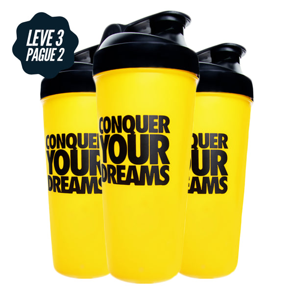 Kit 3x Coqueteleira Shaker 600ml Copo Único -  Iridium Labs