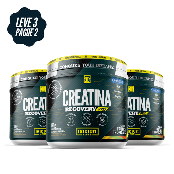 Kit 3x Creatina Recovery Pro - 180g