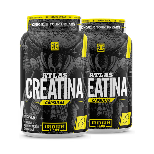 Kit 2x Atlas Creatina Cápsulas 120 Caps - Iridium Labs