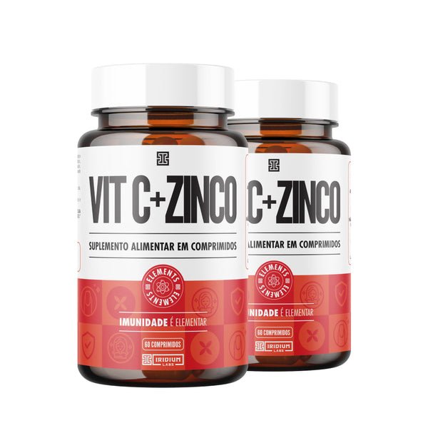 Kit 2x Vitamina C 1000mg + Zinco - 60 Caps - Iridium Elements
