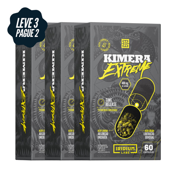 Kit 3x Kimera Extreme - 3 caixas c/ 60 cáps cada