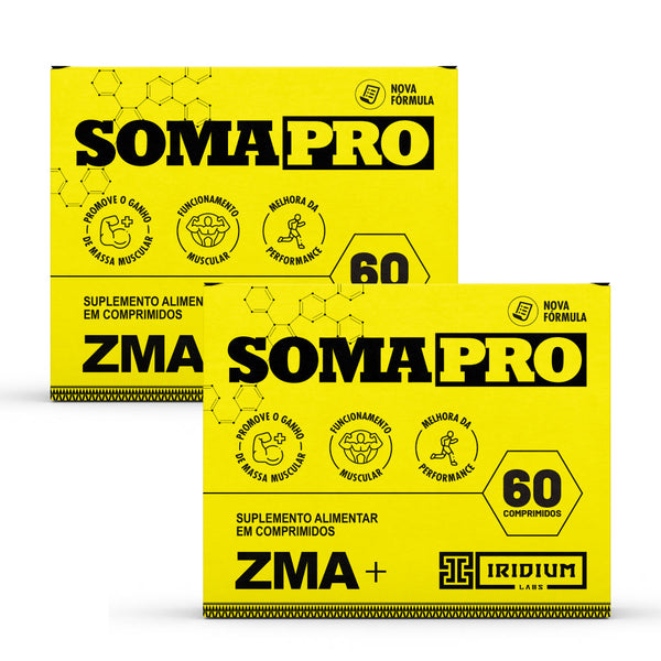 Kit 2x Soma Pro 60 comps - ZMA Pré Hormonal