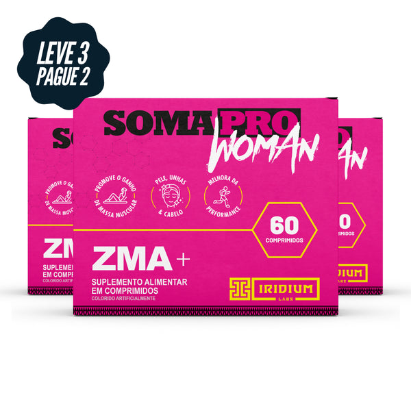 Kit 3x Soma Pro Woman ZMA Pré Hormonal