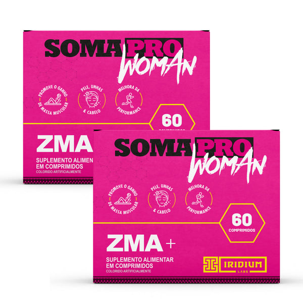 Kit 2x Soma Pro Woman ZMA Pré Hormonal - 2 caixas c/ 60 comps cada