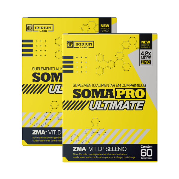 Kit 2x Soma Pro Ultimate ZMA Pré-hormonal - 60 comps