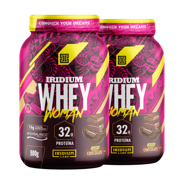 Kit 2x Whey Protein Woman Body Collagen - 900g - Iridium Labs