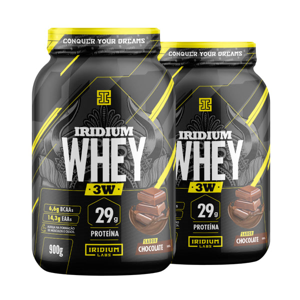 Kit 2x Whey Protein 3W - 900g - Iridium Labs