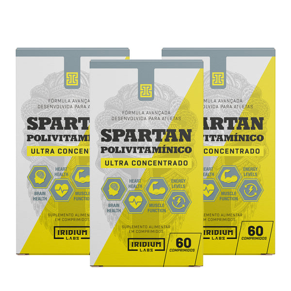 Kit 3x Spartan Polivitaminico Ultra Concentrado - 3 caixas c/ 60 comps