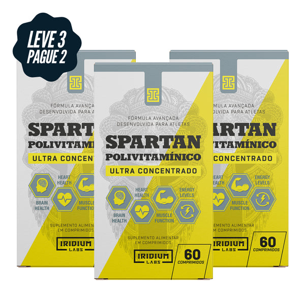 Kit 3x Spartan Polivitaminico Ultra Concentrado - 3 caixas c/ 60 comps