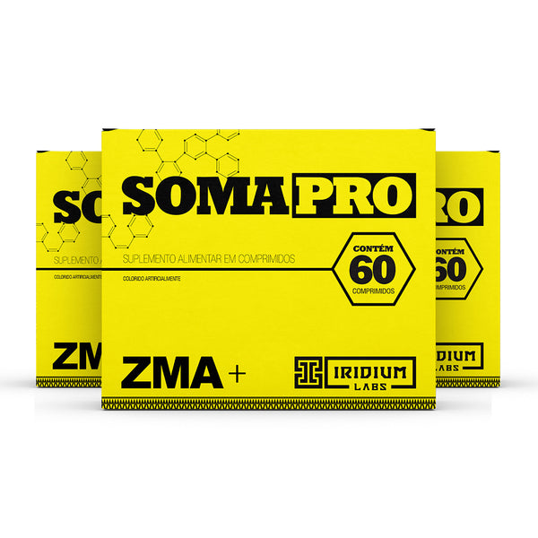 Kit 3x Soma Pro ZMA Pré Hormonal - 3 caixas c/ 60 comps cada