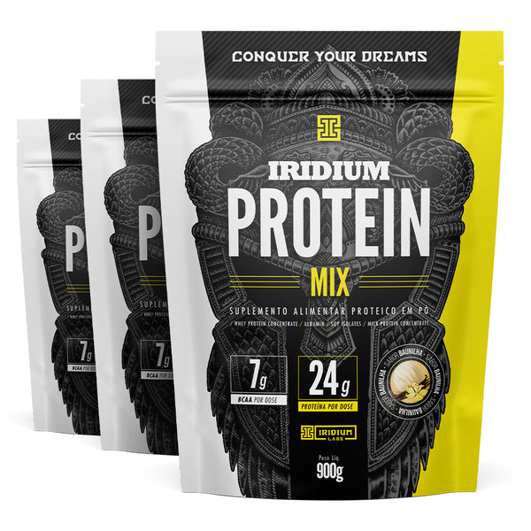 Kit 3x Iridium Protein Mix - 3 unidades com 900g cada
